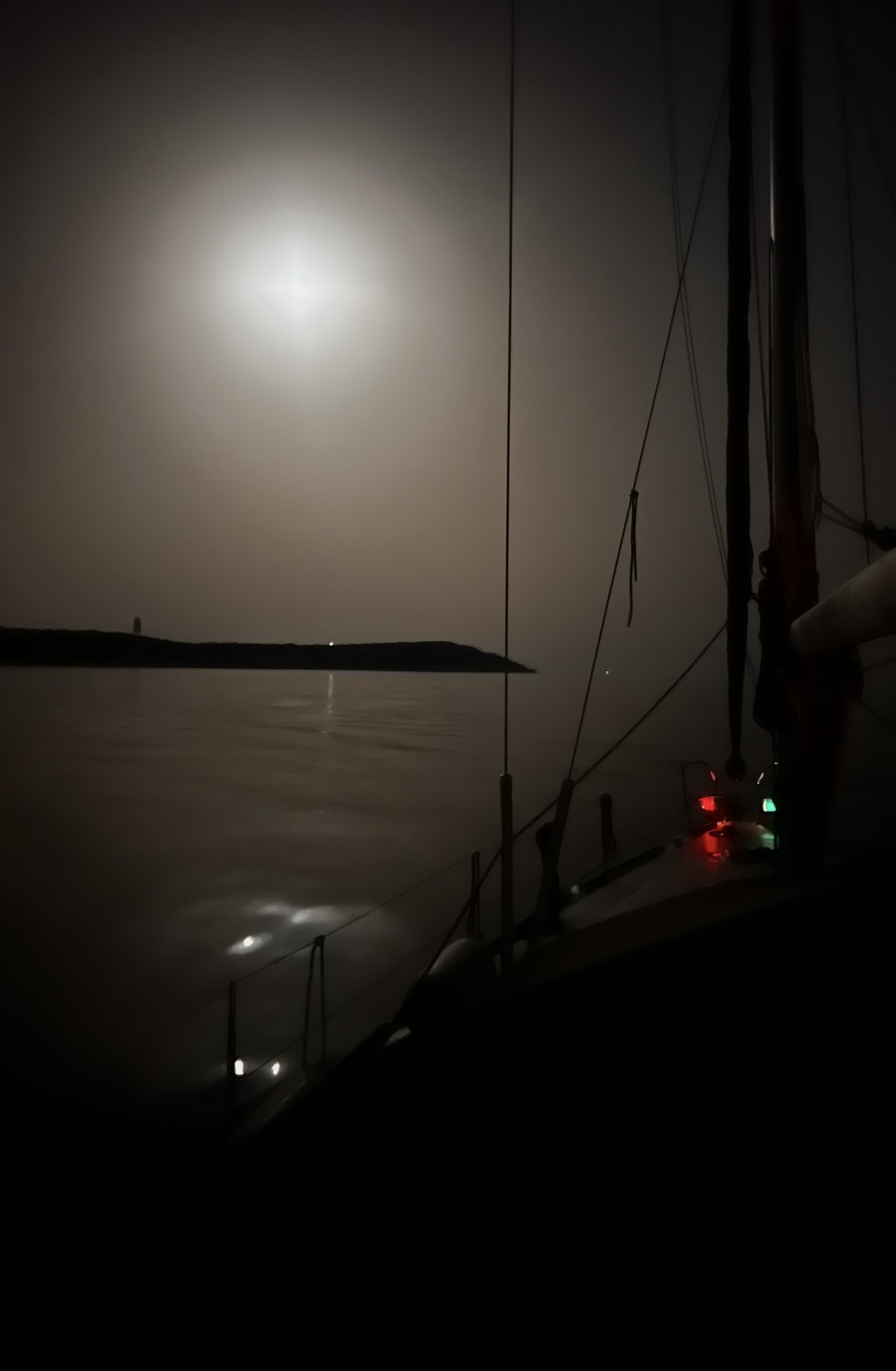 Night sailing and navigation lights
